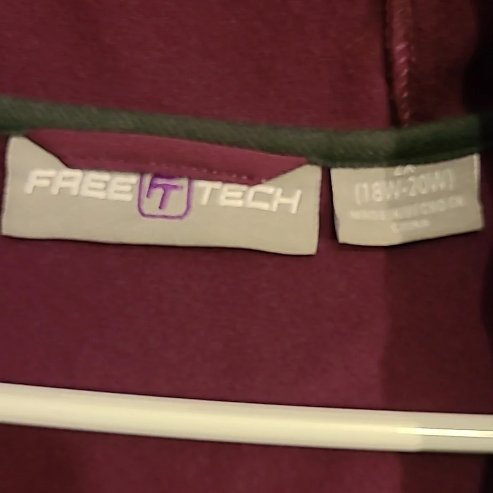 Free Tech Plum/ Raspberry Color Coat Size 18/20. - Picture 9 of 12